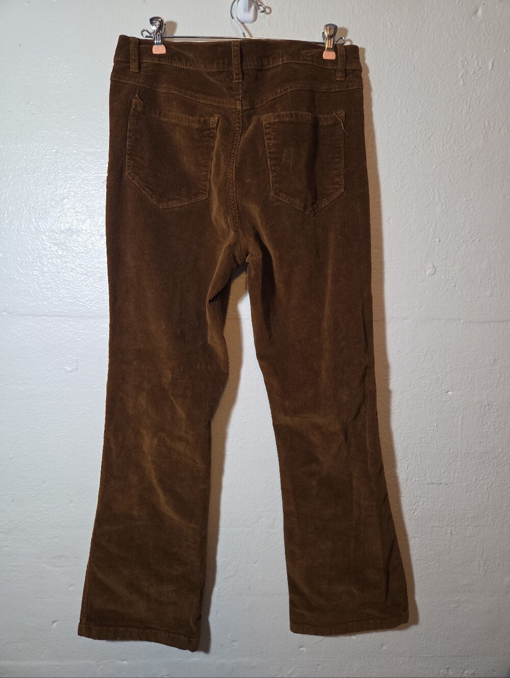 Kensie Jeans The Tessa Highrise Bootcut Brown Corduroy Pants Size 12/31 - Picture 3 of 6